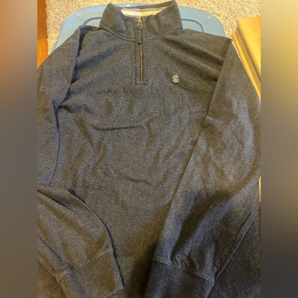 Izod Half Zip Long Sleeve Shirt Size Large